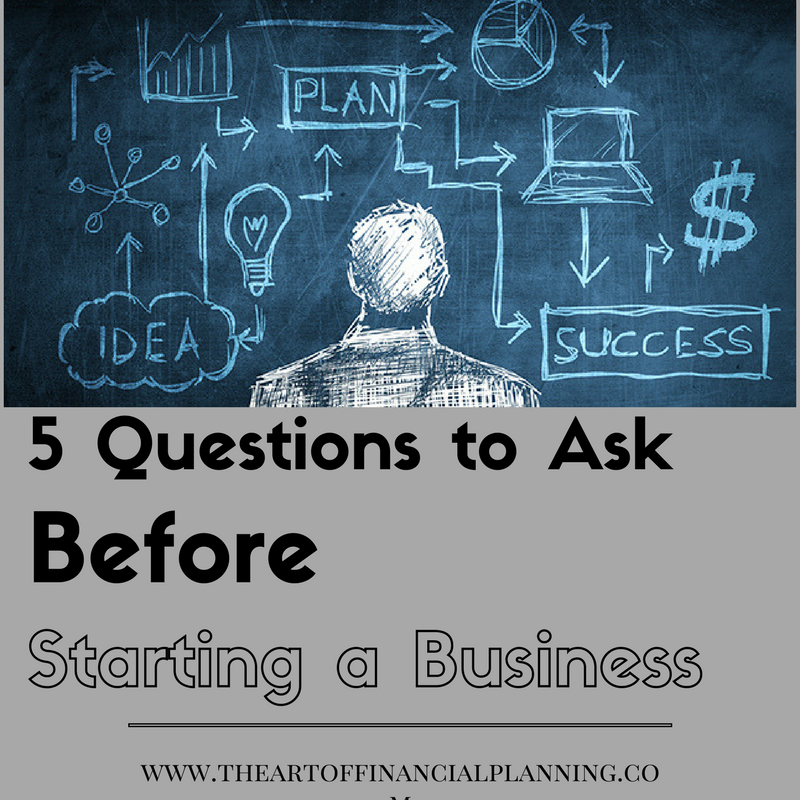 before starting a business
